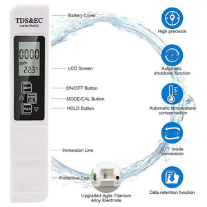 TDS & EC Water Tester || ALSO FOR WATER TEMPERATURE
