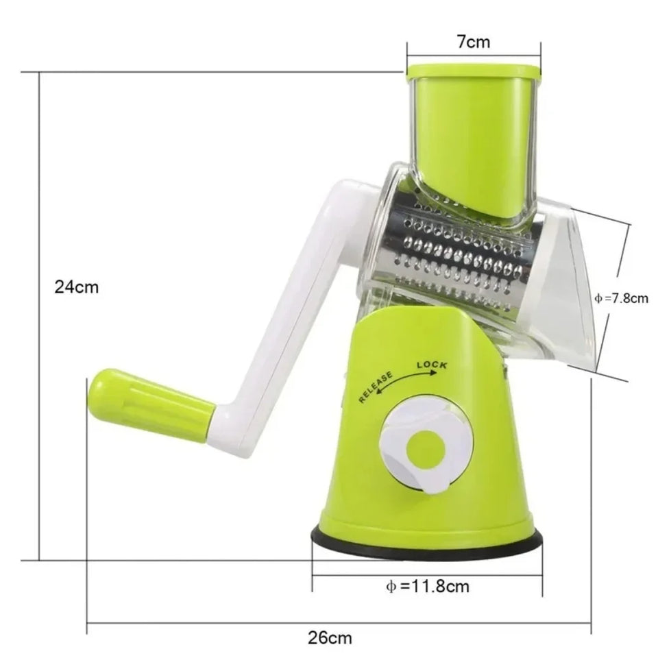 TableTop Drum Grater Chopper Cutter & Slicer