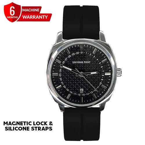 Universe Point Magnetic Lock  & Silicone Straps Watch