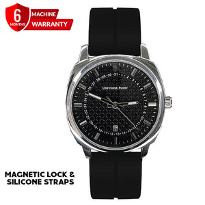 Universe Point Magnetic Lock  & Silicone Straps Watch