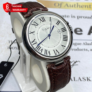TOMI T-075 Original Date Luxury Strap Watch