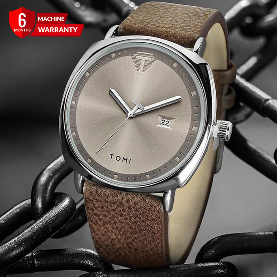 TOMI T-044 Original Date Business Class Strap Watch For Men
