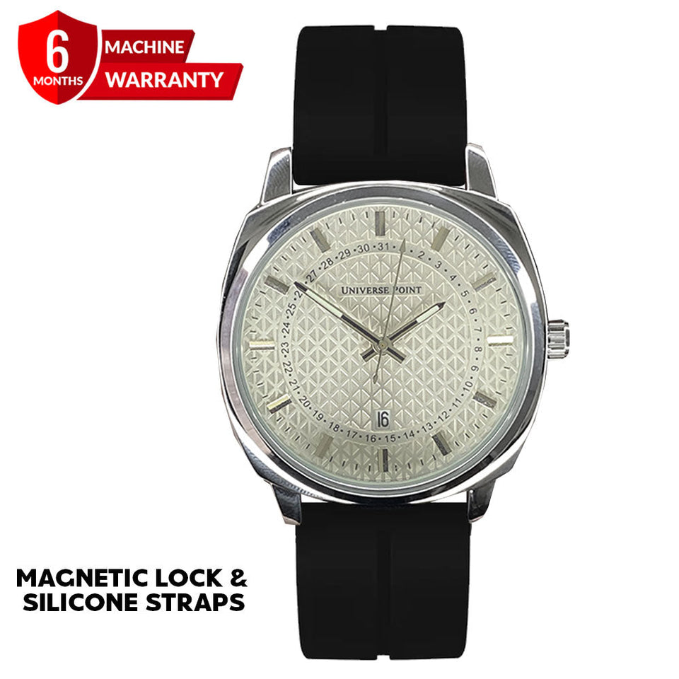 Universe Point Magnetic Lock  & Silicone Straps Watch