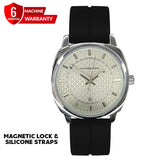 Universe Point Magnetic Lock  & Silicone Straps Watch