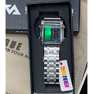 SKMEI 1868 Dual Time Chain Watch For Men