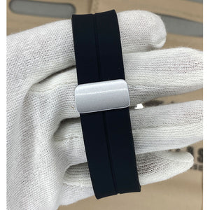 Universe Point Magnetic Lock & Silicone Rubber Straps Watch