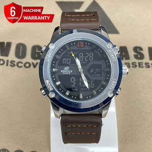 EDF-3689 Dual Time ( Analog & Digital ) Straps Watch