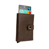 PU Leather Wallet & Pop up card holder with Strap & Cash Pocket