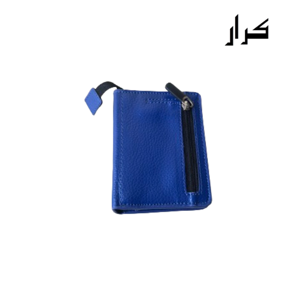 PU Bifold Leather Wallet & Pop up card holder with Coin Zipper