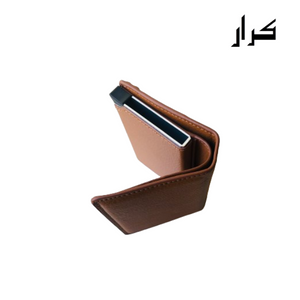 PU Bifold Leather Wallet & Pop up card holder with Coin Zipper