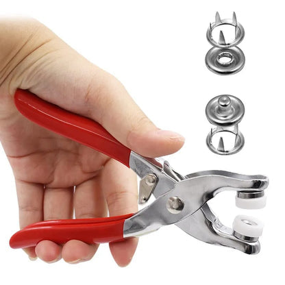 Snap Button Plier (with 100 Pcs  Buttons)