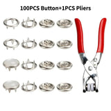 Snap Button Plier (with 100 Pcs  Buttons)