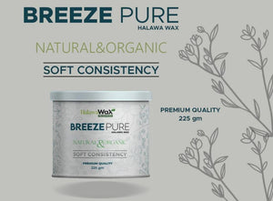 Breeze Pure Halawa Wax - Safe & Effective Hair Removal for All Skin Types (225g)