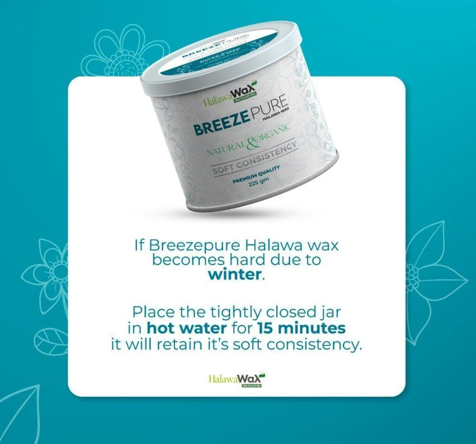 Breeze Pure Halawa Wax - Safe & Effective Hair Removal for All Skin Types (225g)