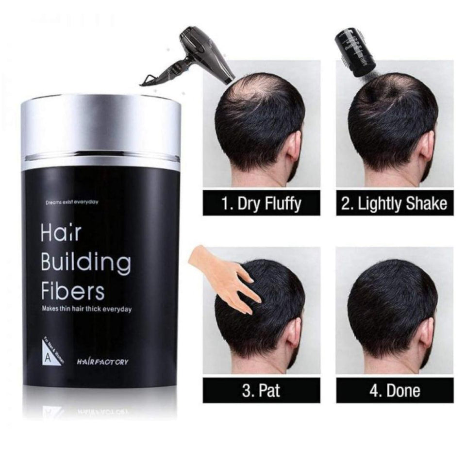 Hair Building Fiber for All Hair Types - Adds Volume & Thickness - 22g