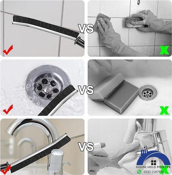 Pack Of 2 - Bathroom Corner Cleaning Brush -