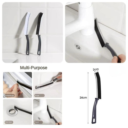 Pack Of 2 - Bathroom Corner Cleaning Brush -