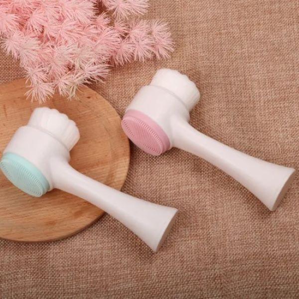 Pink Face Cleaner Brush for Deep Cleansing & Dead Skin Removal - Pack of 1