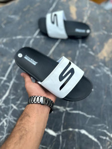 Ske-cher's hyperbrust slides Black White- YD