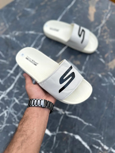 Skecher's hyperburst slides Beige- YD