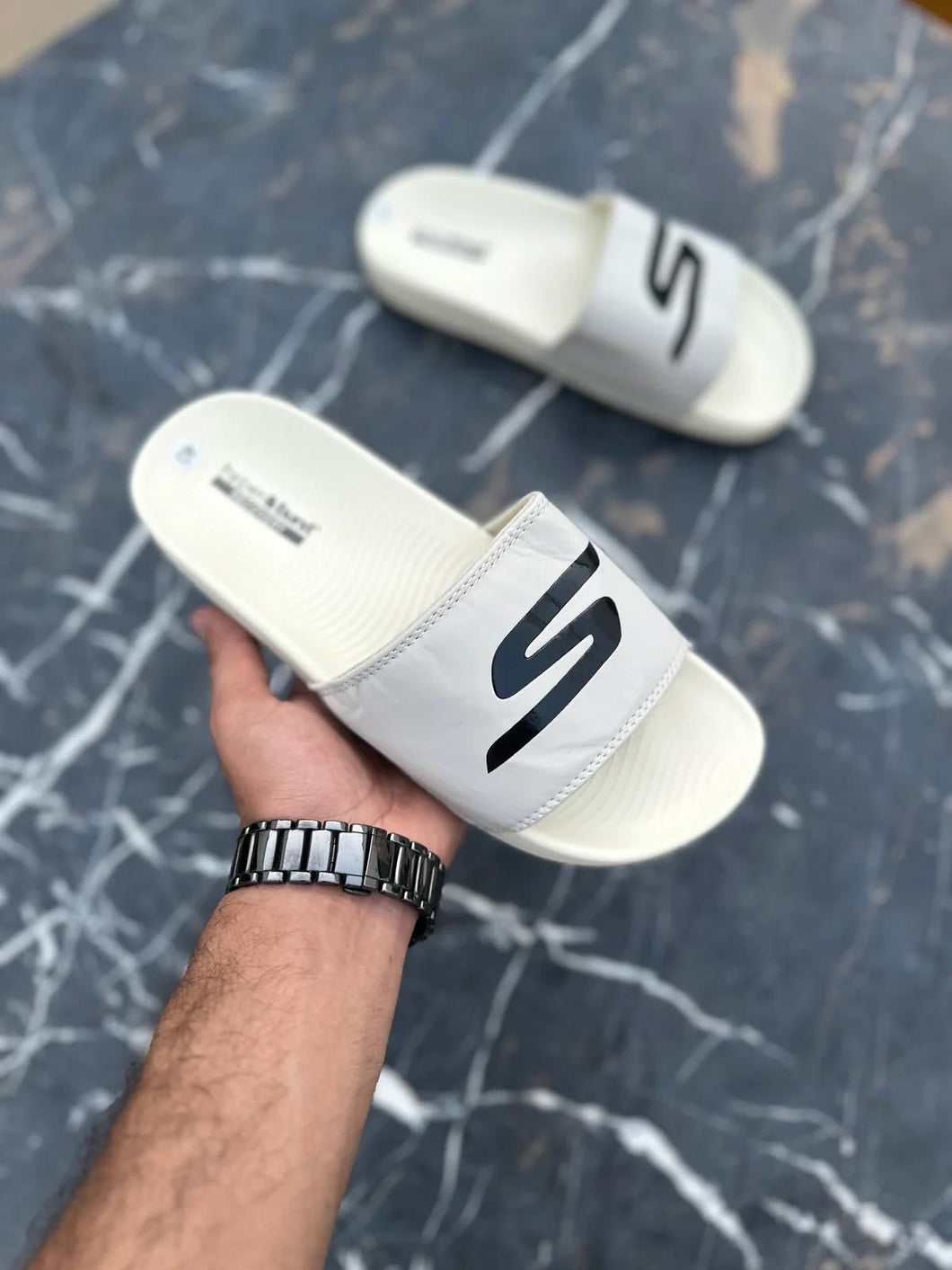 Skecher's hyperburst slides Beige- YD