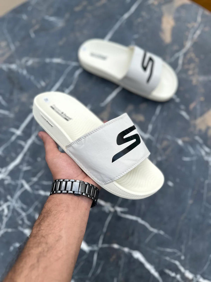 Skecher's hyperburst slides Beige- YD