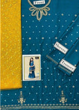 Kids 3PC Emb Lawn Dress With Net Dupatta - (Unstitched) - AL303