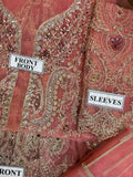 Unstitched Mbroidered | Salmon Pink BD-2701