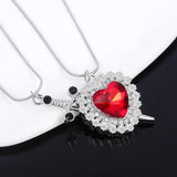 Heart & Sword Necklace💖👩‍❤️‍👨 Couple Necklace
