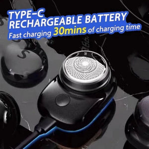 Portable Mini Shaver Rechargeable with Free 🎁Vintage Metallic Trimmer