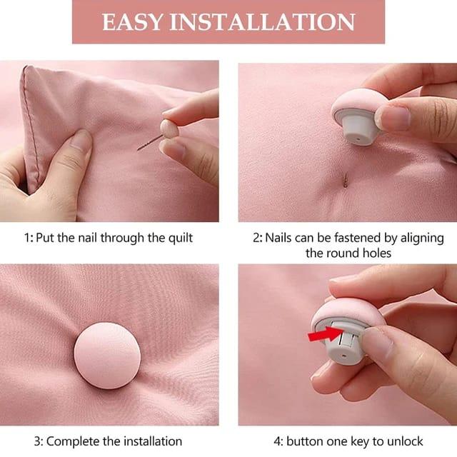 Quilt Fixer Clip Sheet Gripper Bed Cover Holder Bedding
