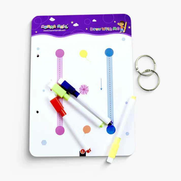 Reusable Tracing Book With 64 Pages + FREE Learning 2000+ pages PDF worksheet for kids📚