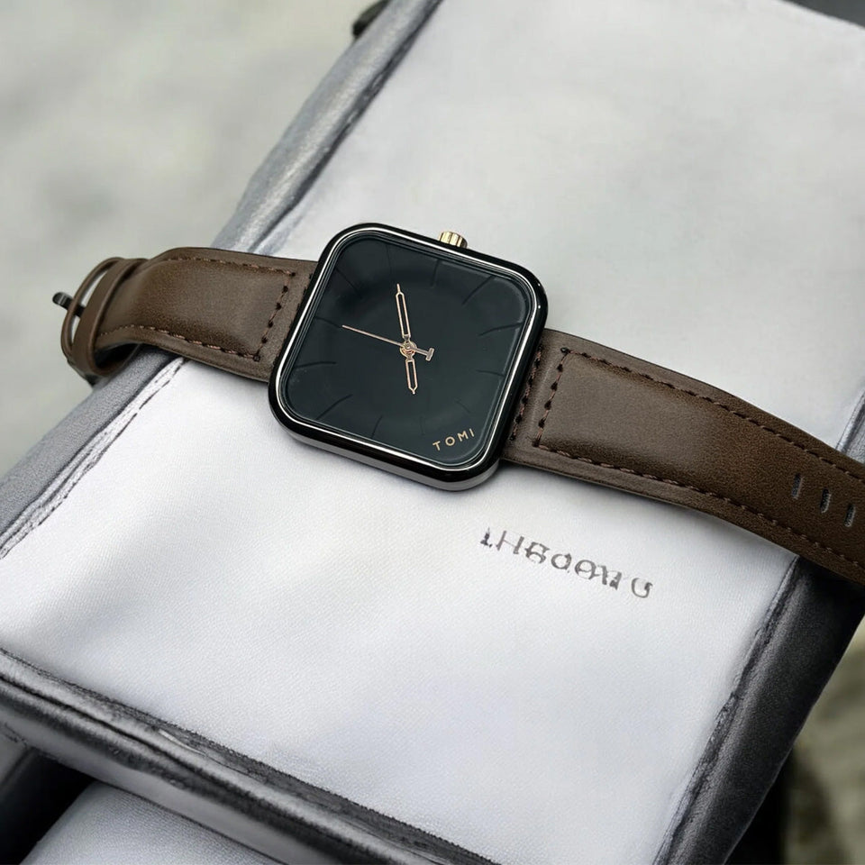 TOMI Original T093-Square Dial Straps Watch for Men
