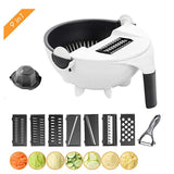 Multifunctional Vegetable Cutter Slicer Magic Rotatable Bowl
